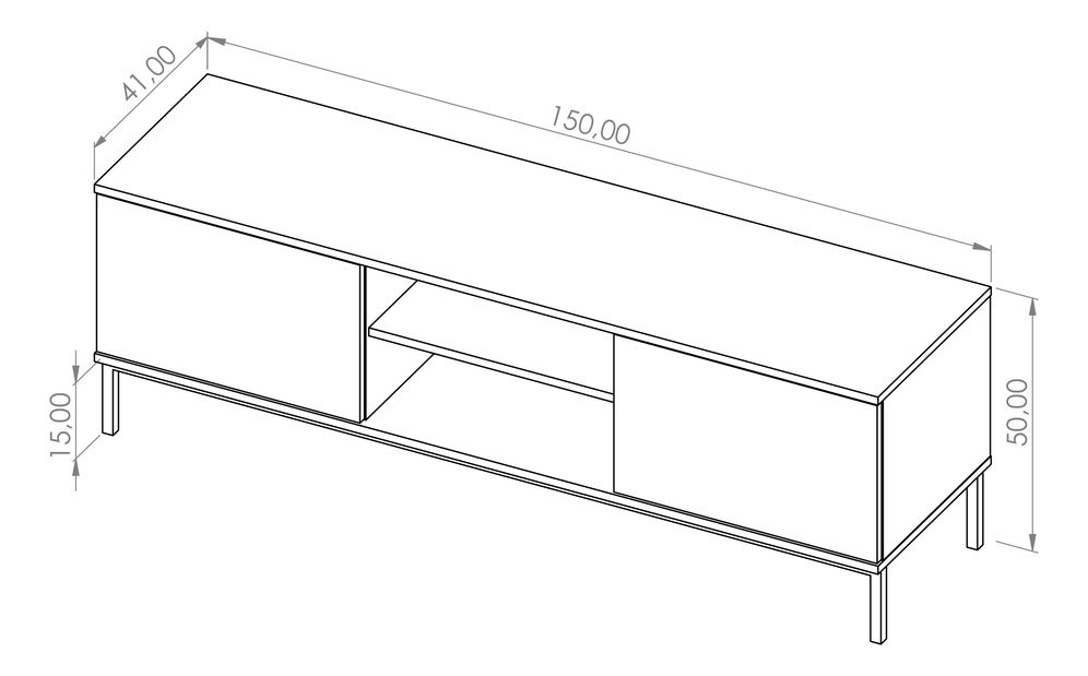 Tv stolek Quebec 2D (hikora)
