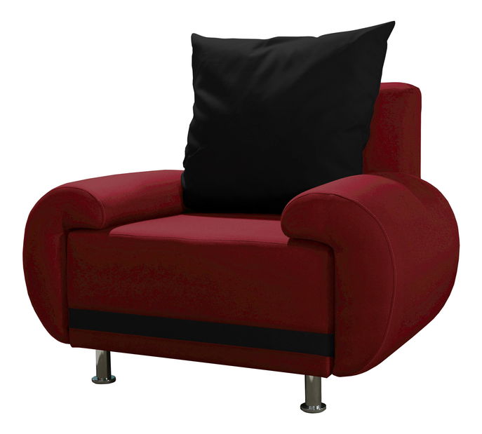 Křeslo Almonis (červená + černá)