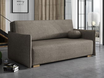 Rozkládací pohovka Carivia Glov IV (hnědá) (s úl. prostorem)