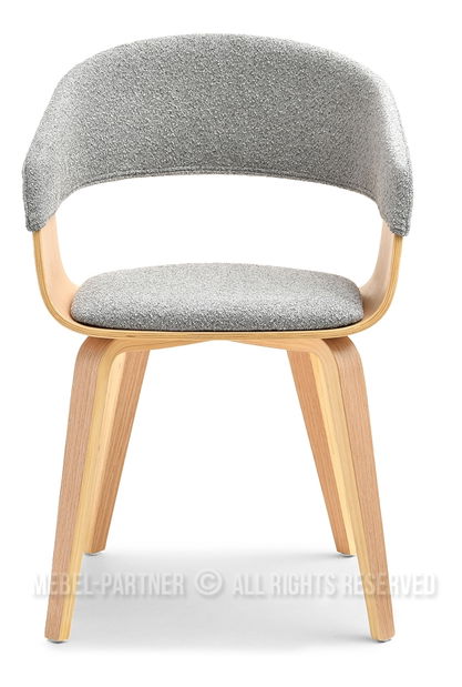 Židle Renzo (šedá + dub) *výprodej