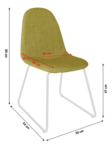 Jídelní židle Ontari (zelená)