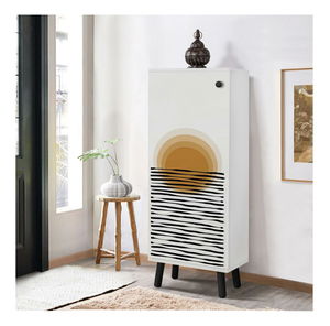 Botník (skříňka na boty) Beside 23 (bílá + černá)