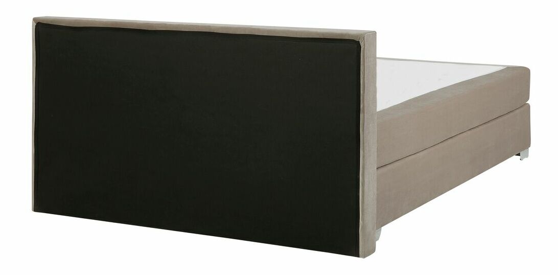 Boxspring postel 180 cm CONSOLE (s roštem a matrací) (béžová)