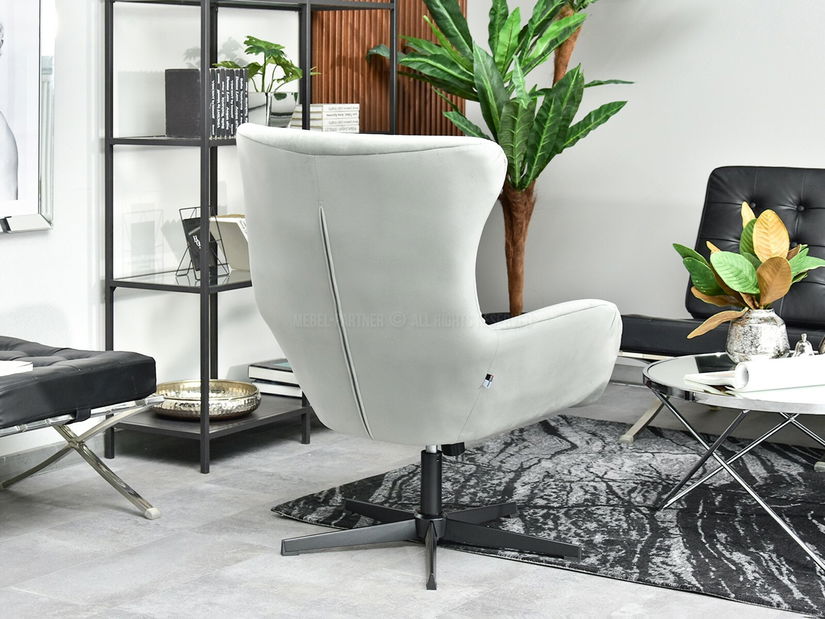 Křeslo Aaron (šedá + černá)