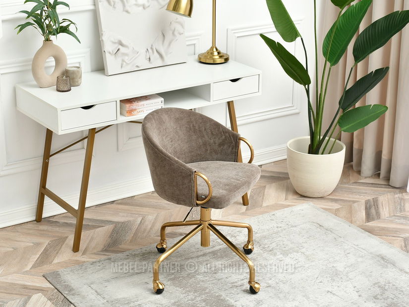 Židle Carma B (písková + zlatá)