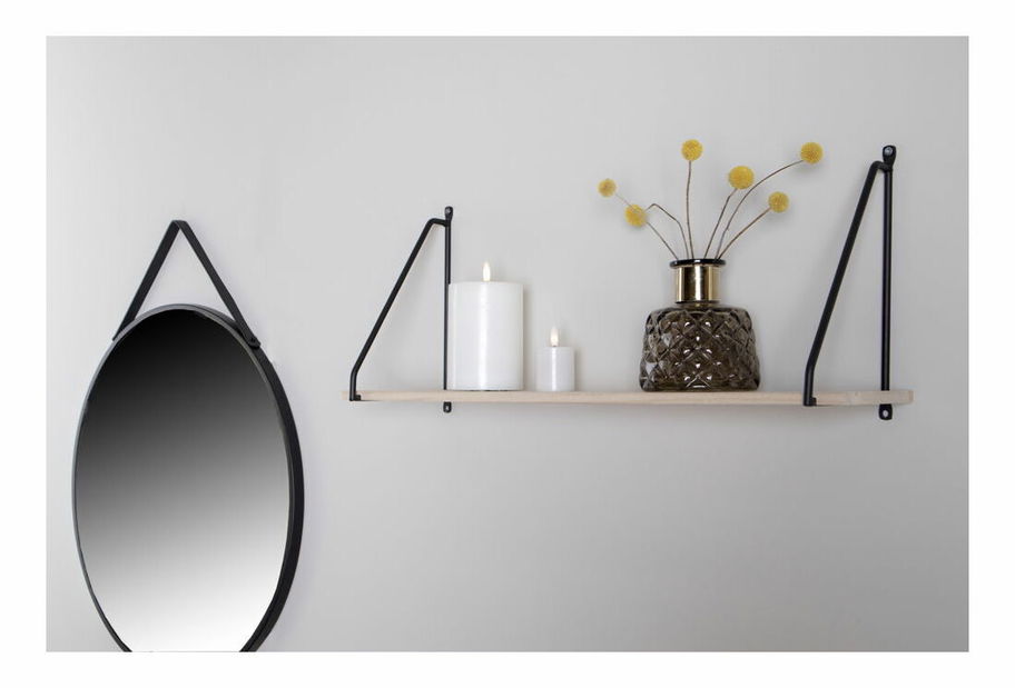 Polička Ansalia (černá + přírodní)