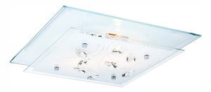 Stropní/nástěnné svítidlo Jasmina 40408-2 (moderní/designové) (chrom)