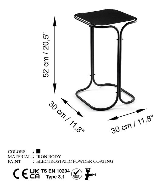 Konferenční stolek Museli 2 (černá)