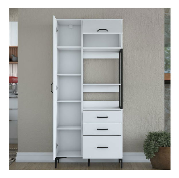 Policová skříň Jenaretta 112 (bílá)