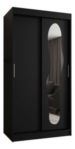 Šatní skříň 100 cm Ulta (černá)