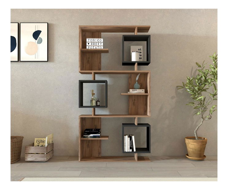 Regál Punadu (borovice atlantická + antracit)