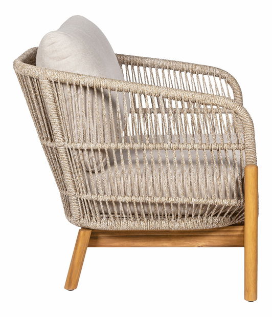 Zahradní křeslo Taleria 3 (hnědá + béžová)