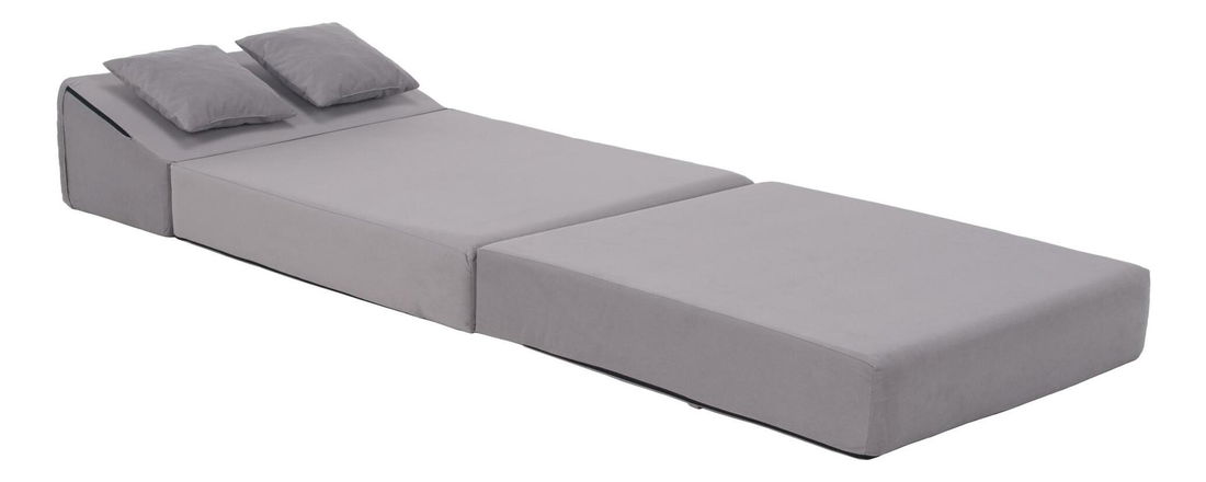 Rozkládací křeslo Plantearan (světle šedá)