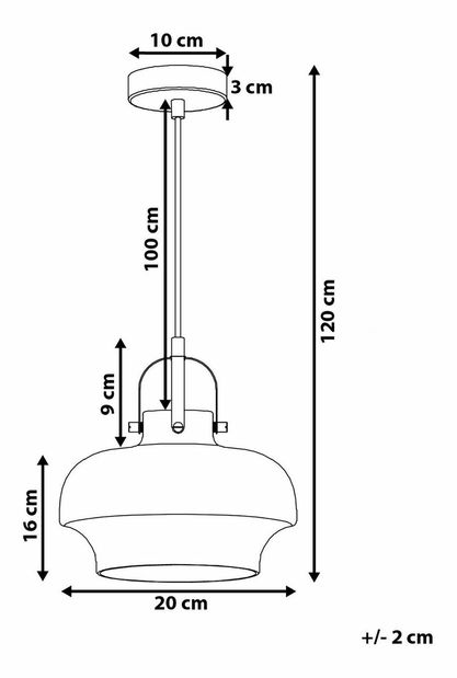 Závěsná lampa Wabu (světlešedá)