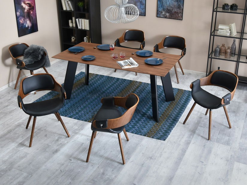 Židle Tina (ořech tmavý + ořech)