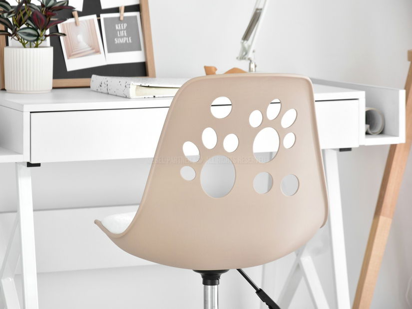 Dětská židle Footy (béžová + bílá)