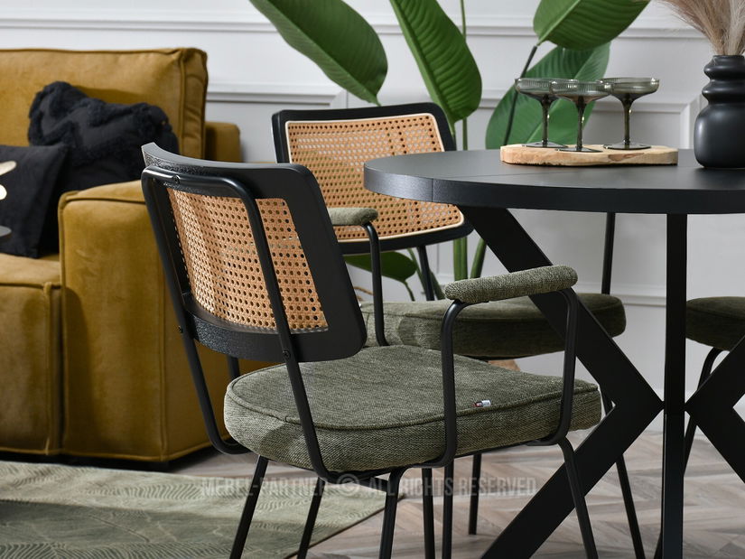 Židle Cleo (kaki + černá)