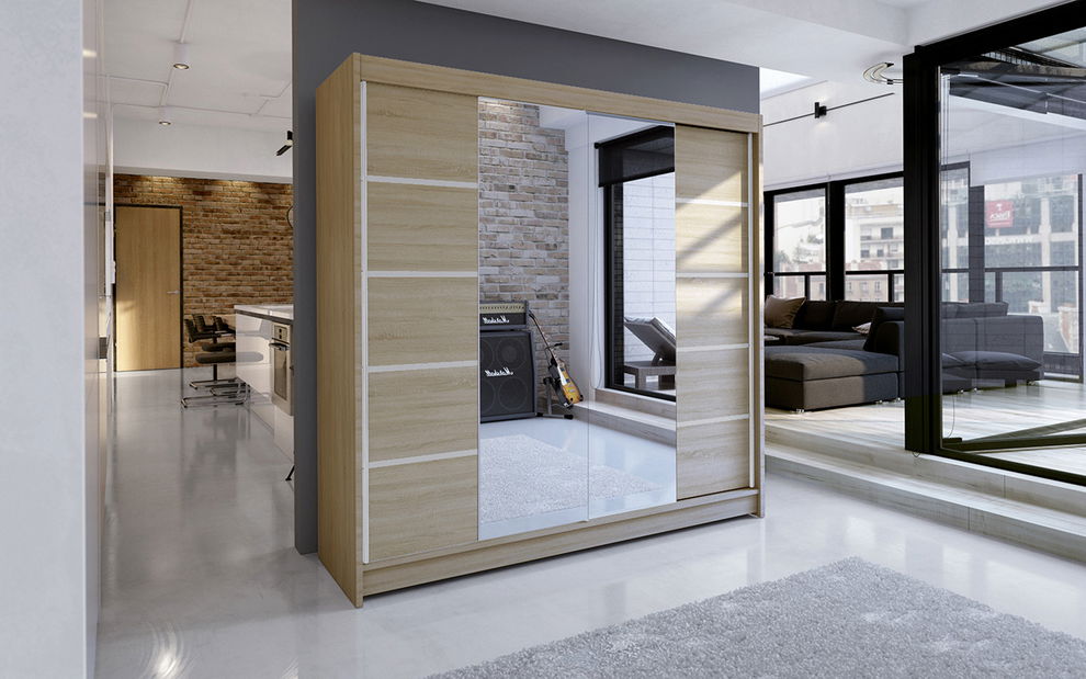 Šatníková skříň Tatiana 5 (dub sonoma)