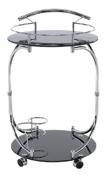 Servírovací stolek Vřesa 83871 2BKG (černá)