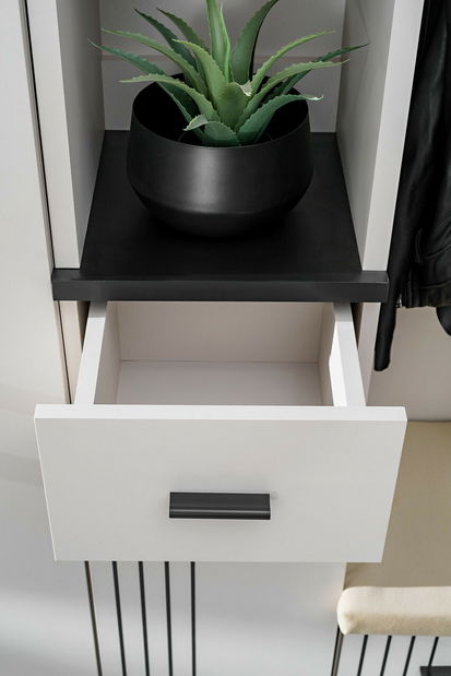 Předsíň Hagon HG 1+P (kašmír + černá) (s podsedákem)