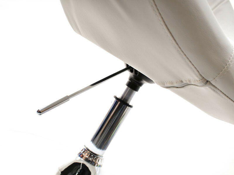 Křeslo Lush 3 (bílá + chromová) *výprodej