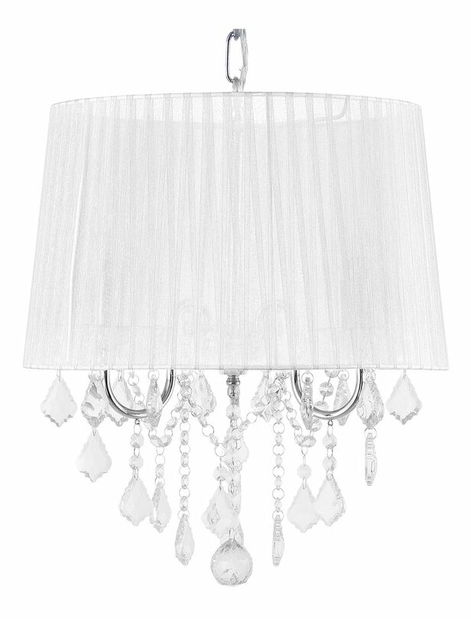 Závěsná lampa Evandale (bílá)