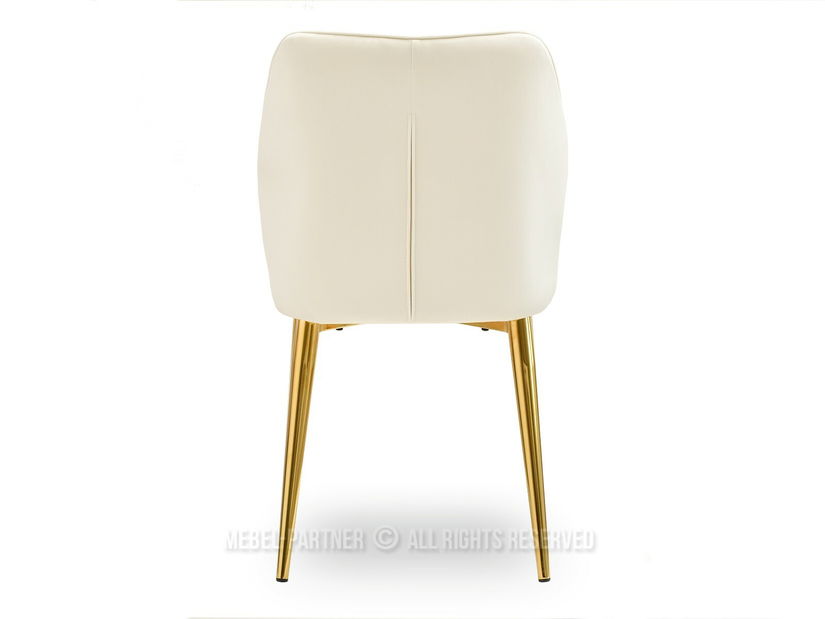 Židle Greta K (krémová + zlatá)