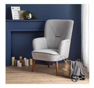 Křeslo Bisha (siva)