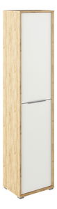 Policová skříň Rumia 06 (dub artisan + bílá)
