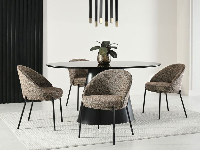 Židle Marine (hnědá + černá)