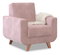Relaxační křeslo Kadim (růžová + buk)