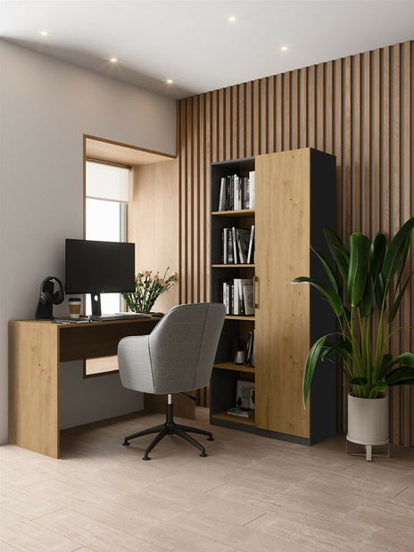 Regál Recados 1 (antracit + dub artisan)