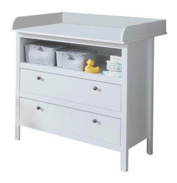 Komoda s přebalovacím pultem Olna 2S (bílá)