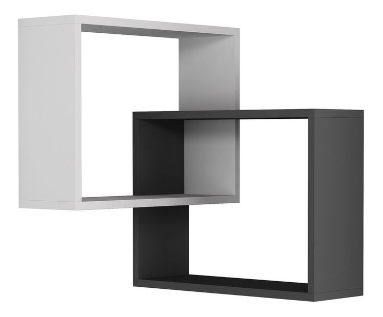 Polička Ringo (Bílá + Antracit)