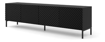 TV stolek/skříňka Surfy 4D (černá + černá)