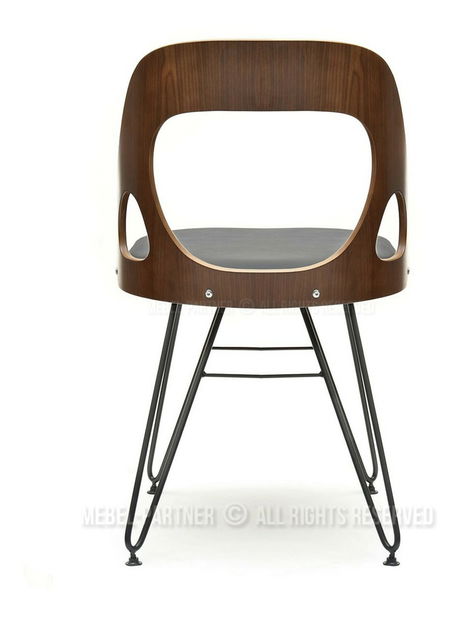 Židle Alik (ořech tmavý + černá)