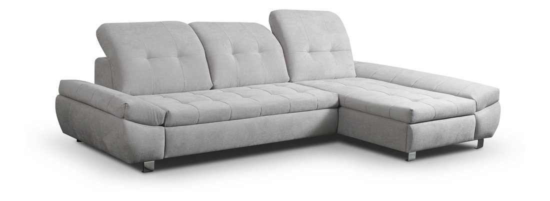 Rohová sedací souprava Blackmill (světlešedá) (P)