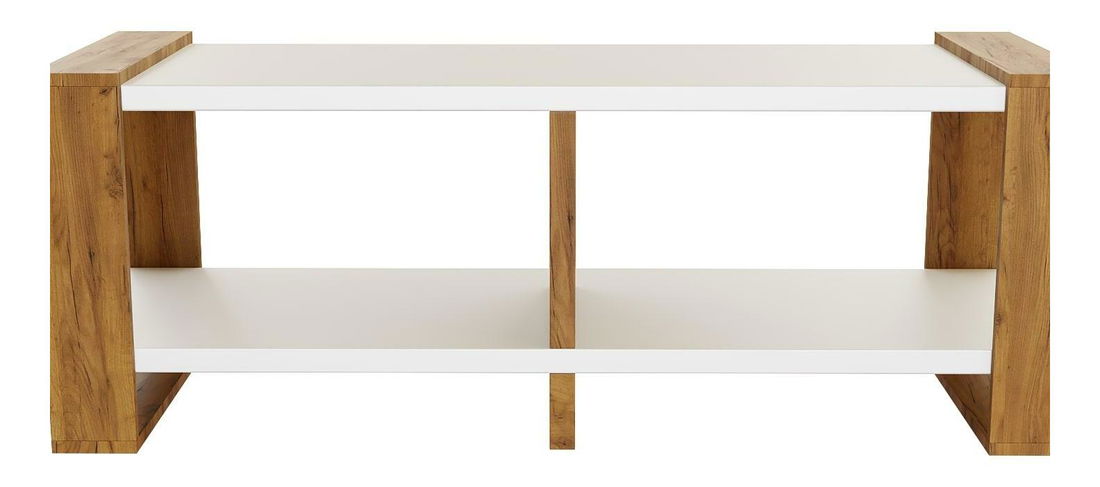 TV Stolek Nico (craft zlatý + bílá)