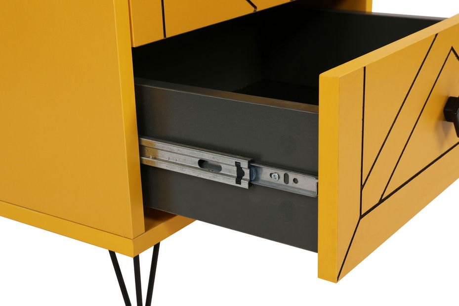 Noční stolek Luana (žlutá)