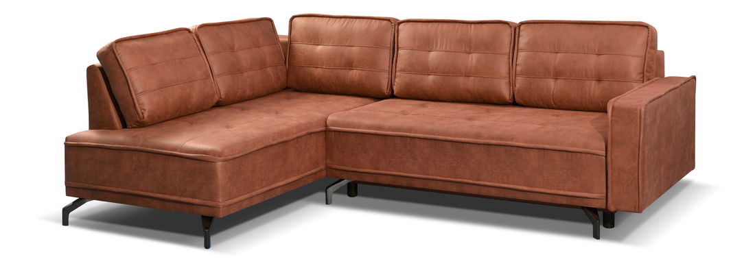 Rohová sedací souprava Tanore (oranžová) (L)