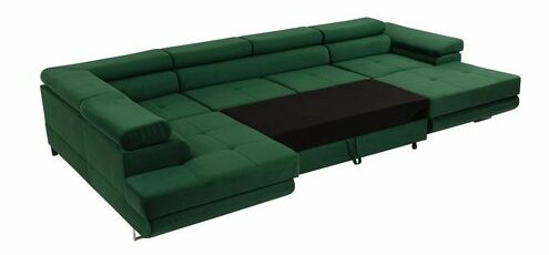 Rohová sedačka U Terazuro Bis S (šedá) (s úl. prostorem) (P)