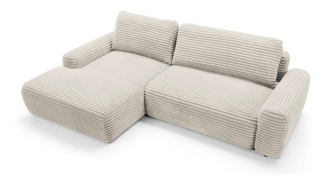 Rohová sedací souprava Afelia (L) (krémová)