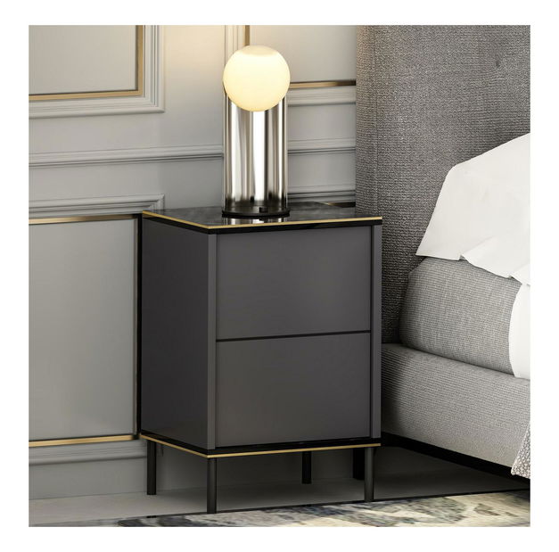 Noční stolek Iris (antracit)