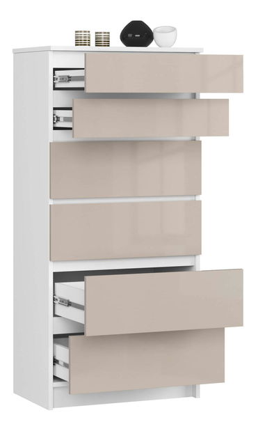 Komoda Kalista III (lesk cappuccino)