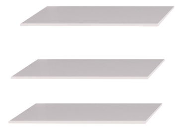 Doplňkové poličky k šatní skříni Babylon B10 (bílá)