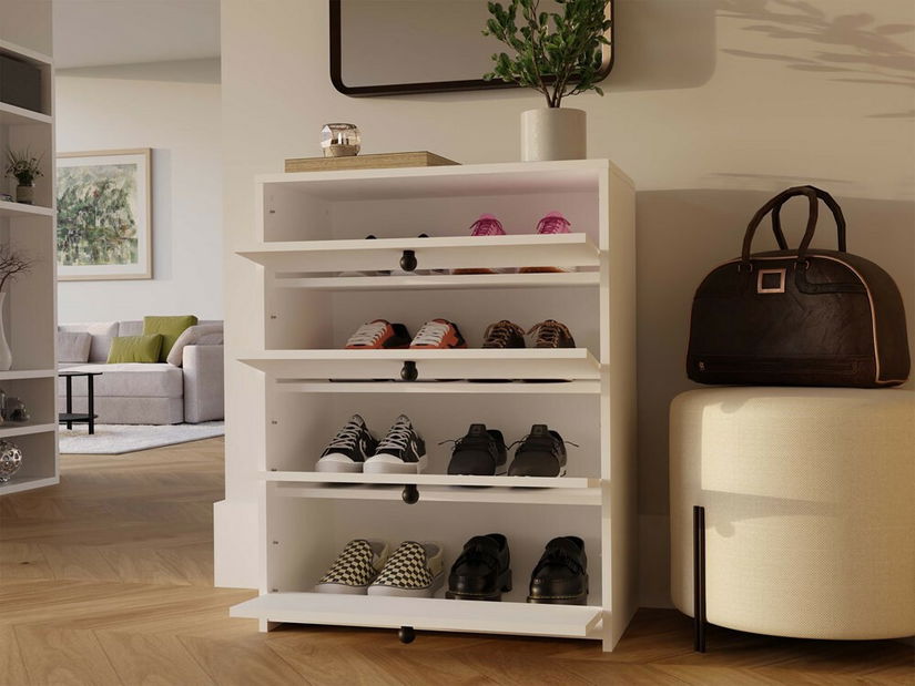 Botník (skříňka na boty) Lentos 1 (bílá)