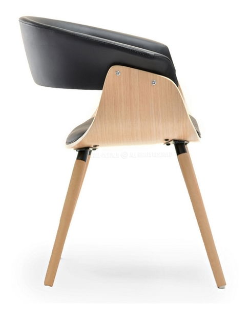 Židle Enzo K (dub černý + dub)