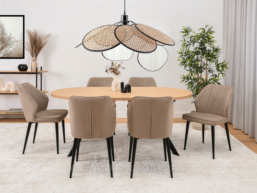 Židle Greta K (béžová + černá)