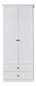 Šatní skříň Brendon (bílá)