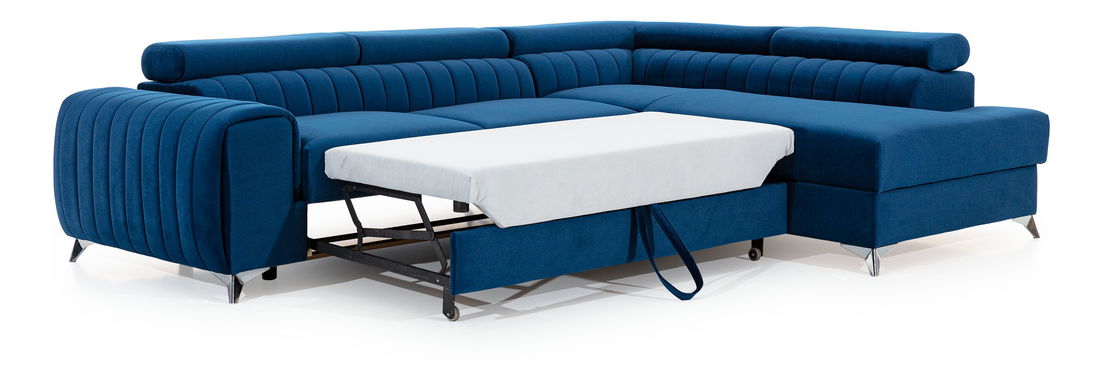 Rohová sedačka Laurite (modrá) (P)